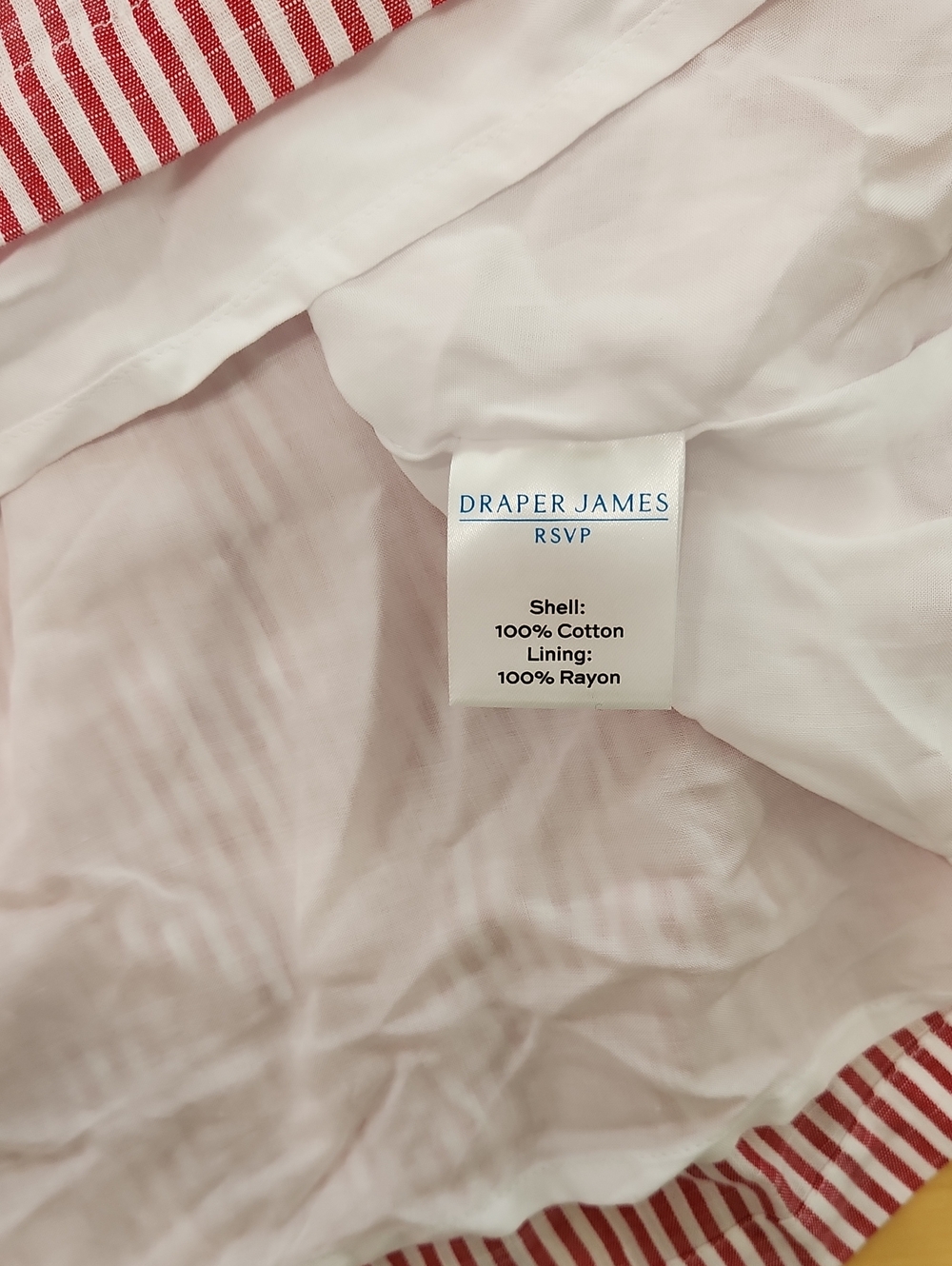DRAPER JAMES RSVP Puff Sleeve Tiered Maxi Dress Red White Striped Size Medium - Picture 15 of 16